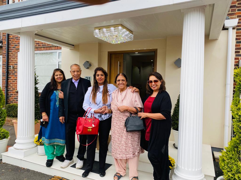 My parents, Ritu, Seema & myself, at my house on the last day we met: 28th Sept 2020
